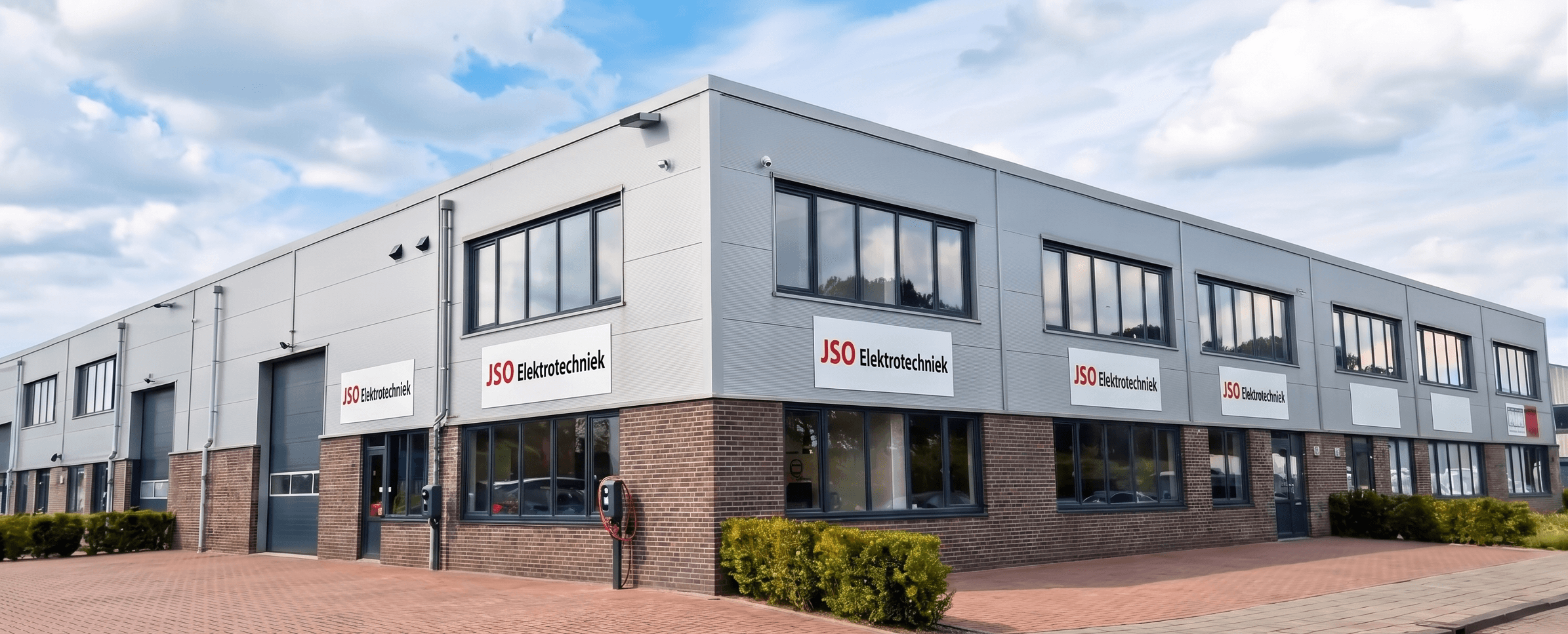Pand van JSO Elektrotechniek aan de Peppelkade